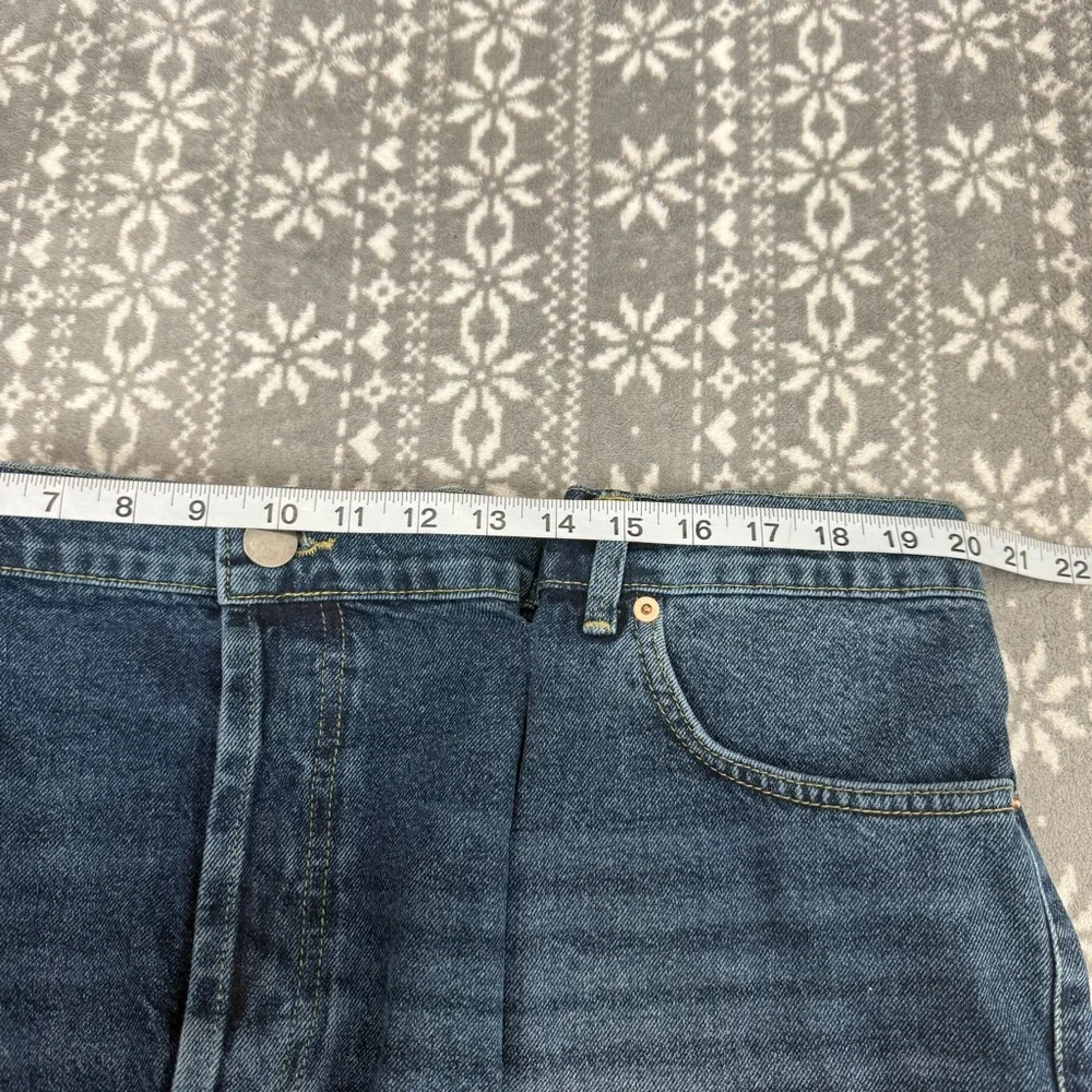 NWOT Raey Fold Raw Hem Denim‎ Shorts Size 32 Coastal Casual Minimalist Summer